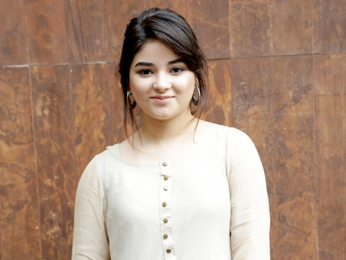 Aamir Khan and Zaira Wasim at a photoshoot in New Delhi
