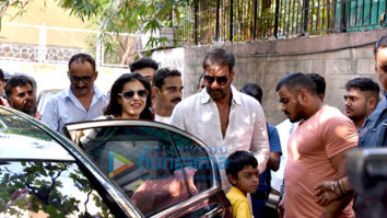 Ajay Devgan and Kajol watch ‘Golmaal Again’ with their kids