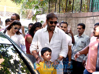 Ajay Devgan and Kajol watch 'Golmaal Again' with their kids