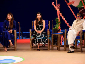 Amitabh Bachchan, John Abraham and Alia Bhatt attend the NDTV Cleanathon