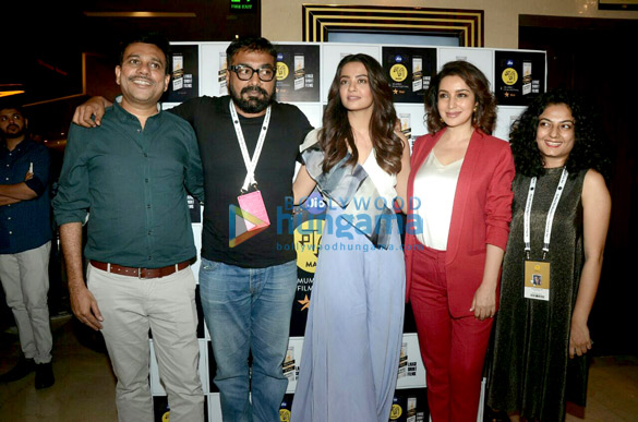 Anurag Kashyap, Neeraj Ghaywan and Tisca Chopra snapped attending a screening at MAMI Film Festival 2017