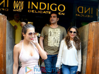 Arbaaz Khan, Malaika Arora and Amrita Arora spotted at Indigo