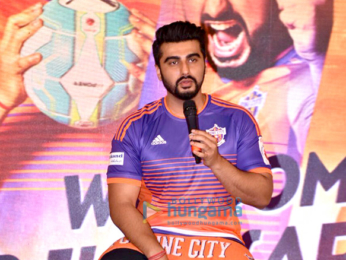 Arjun Kapoor graces the press meet of FC Pune City at J W Marriott