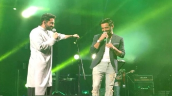 Ayushmann Khurrana and Aparshakti Khurrana leave the crowd crazy with their Bhangra moves at a Dubai gig
