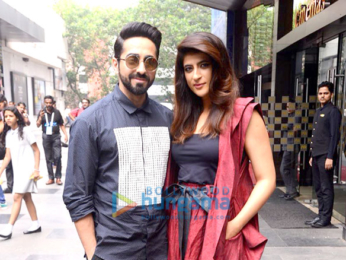 Ayushmann Khurrana and Tahira Kashyap snapped attending a screening at MAMI