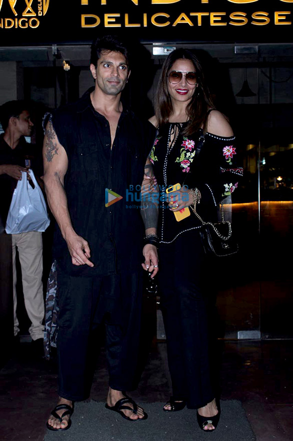 bipasha basu and karan singh grover spotted at a restaurant 6
