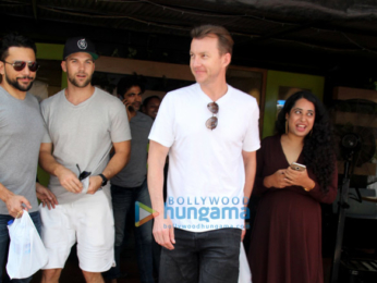 Brett Lee snapped at a Salad Corner in Bandra