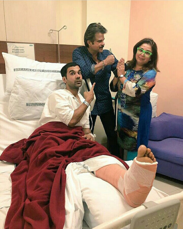 Check out Anil Kapoor visits an injured Rajkummar Rao after Lip Sing Battle accident