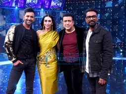 Govinda and Karisma Kapoor on the set of Dance Champions