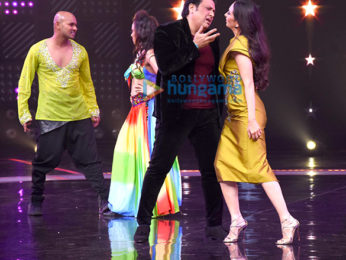 Govinda and Karisma Kapoor on the set of 'Dance Champions'