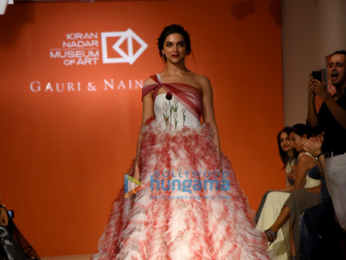 Deepika Padukone walks the ramp for Gauri & Nainika in New Delhi