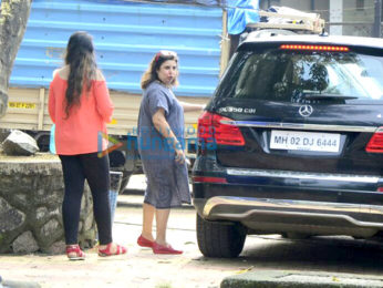 Farah Khan spotted at Film City