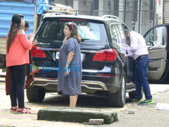 Farah Khan spotted at Film City