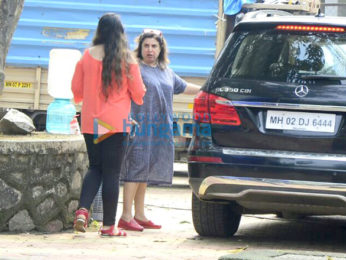 Farah Khan spotted at Film City