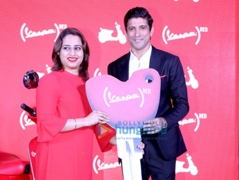 Farhan Akhtar launches 'Vespa Red' scooters