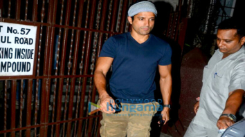 Farhan Akhtar snapped post dubbing in Bandra