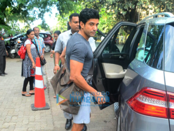 Farhan Akhtar spotted at Otters Club in Bandra