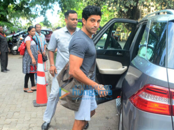 Farhan Akhtar spotted at Otters Club in Bandra