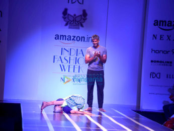 AIFW 2017: Nargis Fakhri and Milind Soman walks the ramp in New Delhi