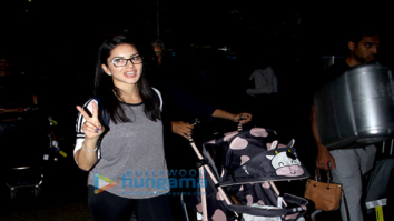 Sunny Leone snapped at the airport