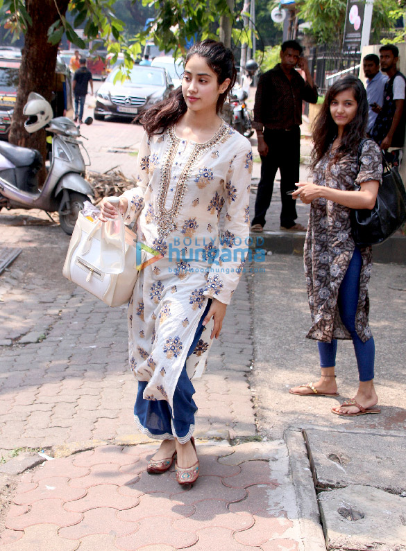 Jahnavi Kapoor snapped after dance rehearsal in Bandra