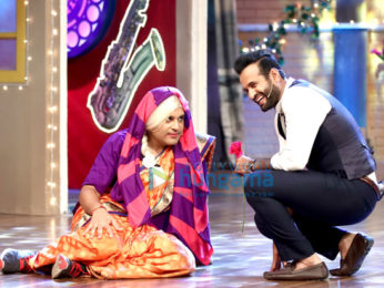 Irfan Pathan and Yusuf Pathan on the sets of 'The Drama Company'
