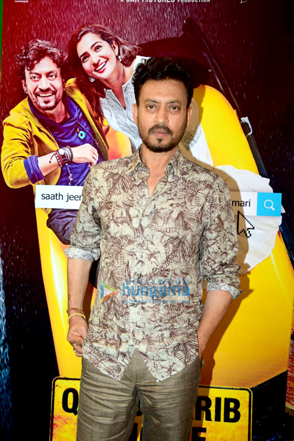 irrfan khan promotes qarib qarib singlle 3