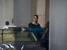 Jacqueline Fernandez snapped outside Race 3 producer Ramesh Taurani’s office