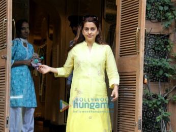 Juhi Chawla spotted at Anita Dongre boutique in Khar