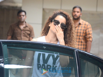 Kangana Ranaut snapped today during her dance practise