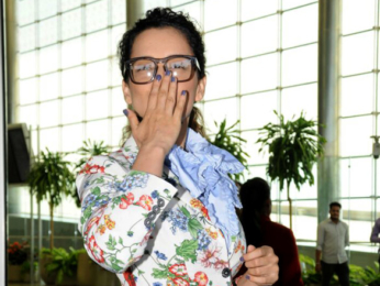 Kangana Ranaut spotted while on her way to Jaipur