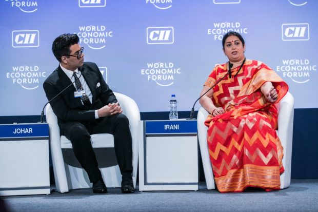 Karan Johar and Smriti Irani (3)