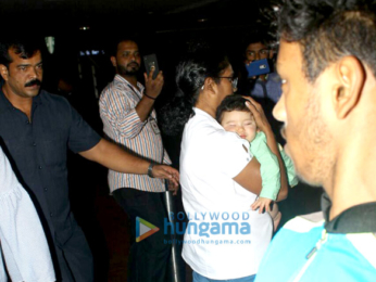 Kareena Kapoor Khan and baby Taimur Ali Khan snapped at the airport
