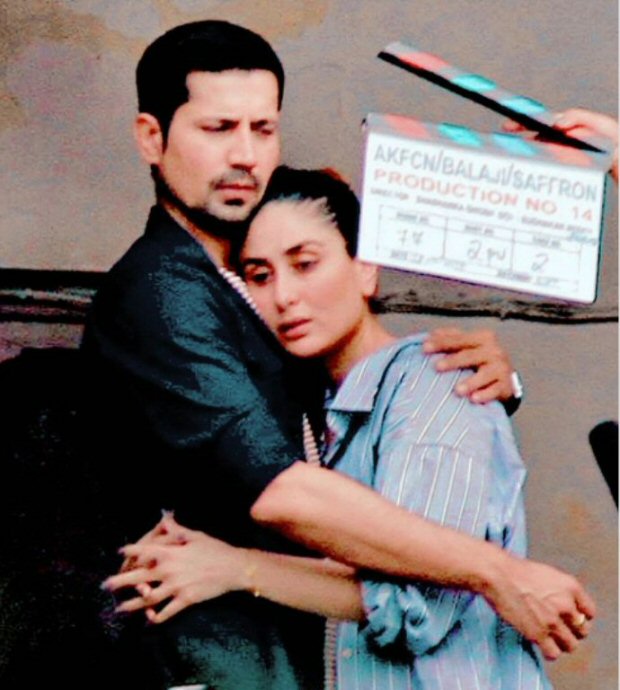 LEAKED PHOTOS Kareena Kapoor Khan and Sumeet Vyas embrace each other during Veere Di Wedding shoot in Delhi1