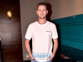 Lara Dutta and Shaun Tait snapped on sets of Miss Diva