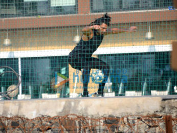 Ranveer Singh spotted at a football ground bandra