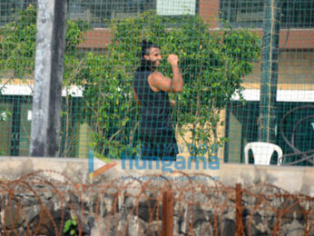 Ranveer Singh spotted at a football ground bandra