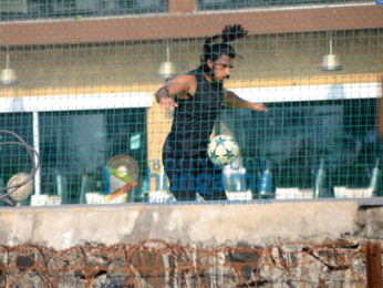 Ranveer Singh spotted at a football ground bandra