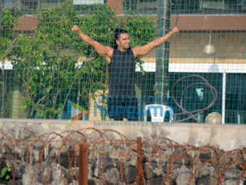 Ranveer Singh spotted at a football ground bandra