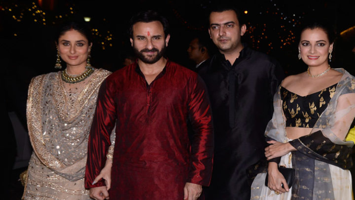 Saif Ali Khan | Kareena Kapoor Khan | Dia Mirza At Aamir Khan’s Grand Diwali  Party