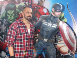 Rohit Shetty shows his love for Ironman and Captain America Rohit Shetty shows his love for Ironman and Captain America