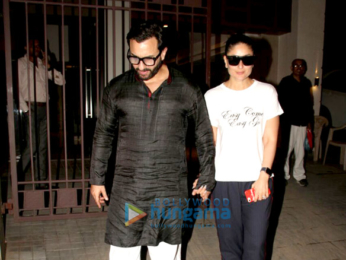 Saif Ali Khan and Kareena Kapoor Khan snapped on their anniversary