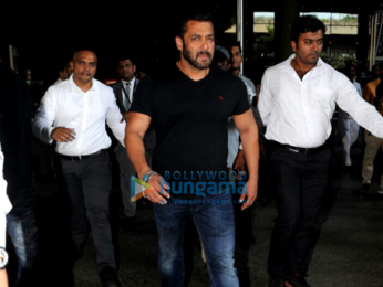 Salman Khan and Katrina Kaif arrive from in Mumbai from Greece