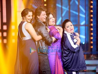 Shah Rukh Khan, Sushant Singh Rajput and Sania Mirza perform at Farah Khan’s show Lip Sing Battle