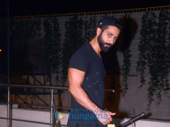 Shahid Kapoor snapped outside his gym