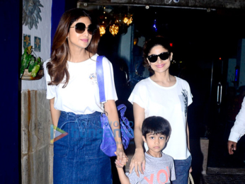 Shilpa Shetty and Shamita Shetty snapped at Candies