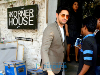 Sidharth Malhotra, Sonakshi Sinha and Akshaye Khanna snapped at the Korner House