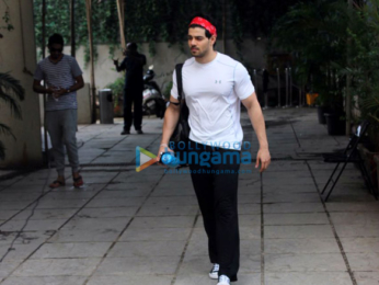 Sooraj Pancholi snapped outside Reset Gym