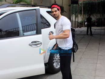 Sooraj Pancholi snapped outside Reset Gym