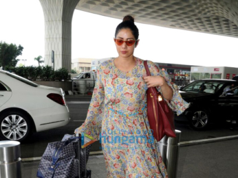 Sridevi spotted at the airport